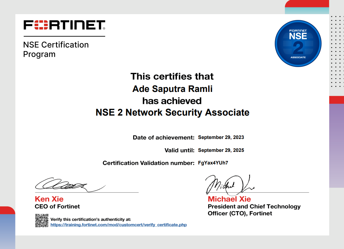 NSE 2 Network Security Associate