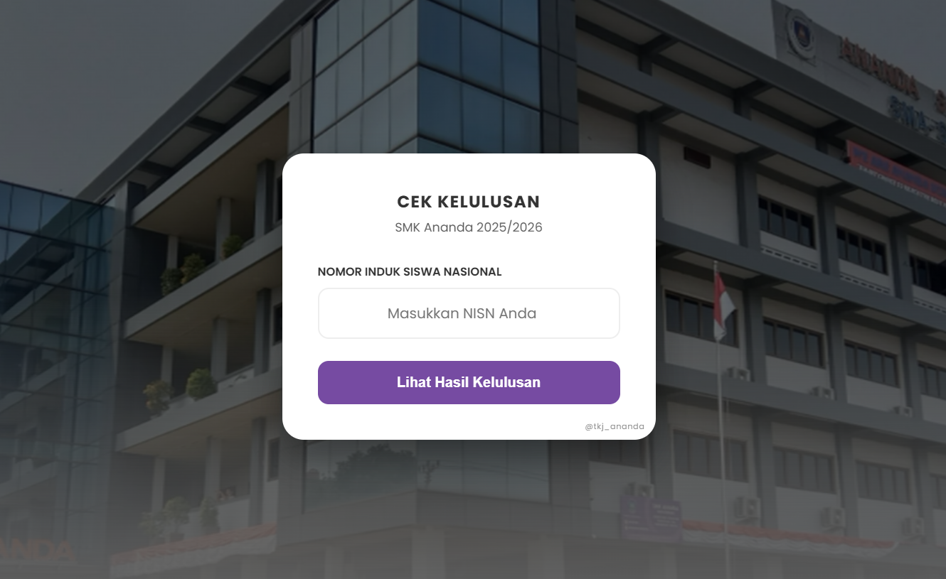 Sistem Informasi Kelulusan Siswa